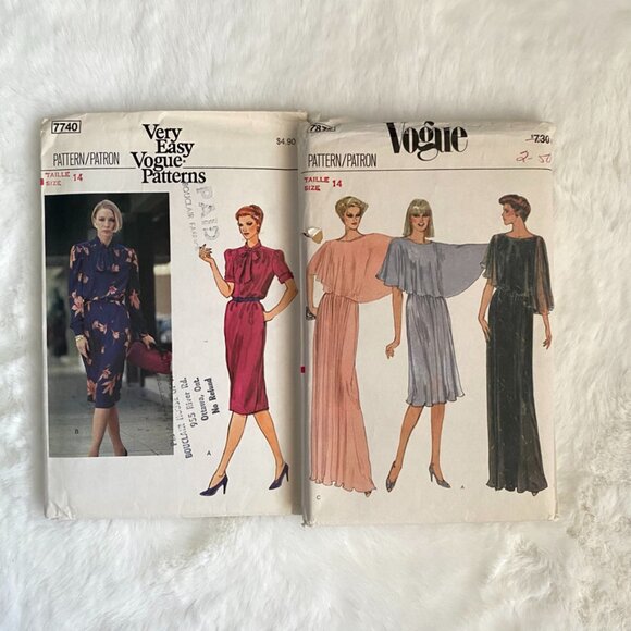 2 Vogue Sewing Patterns - Picture 1 of 5